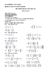 Đề cương giữa kì 1 Toán 7 năm 2025 – 2026 trường THCS Nguyễn Văn Linh – TP HCM