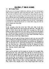 Bài Toán: Tổng hợp Quản lý Nhà Hàng | Môn Công nghệ thông tin - Trường Cao đẳng Công Nghệ Bách Khoa Hà Nội