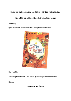 Soạn bài Cuốn sách của em (trang 63)| Tiếng việt 2 sách Kết nối Tri Thức