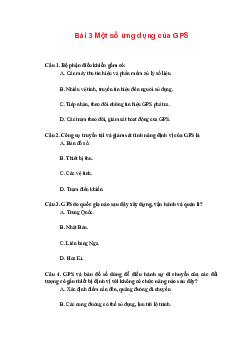 Trắc nghiệm Địa lí 10 Bài 3 Chương 1 | Chân trời sáng tạo