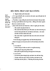 Đề cương ôn tập | Pháp luật đại cương | Học viện Báo chí và Tuyên truyền