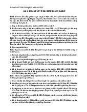 Bài tập mẫu môn Quản trị tài chính doanh nghiệp | Đại học kinh tế quốc dân