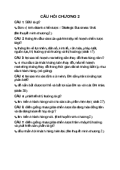 Câu hỏi Chương 2 Kinh tế vi mô | Trường Đại học Mở Thành phố Hồ Chí Minh