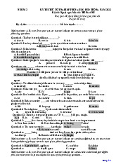 Đề thi tham khảo kỳ thi tốt nghiệp trung học phổ thông năm 2022 số 9 | Học viện Hành chính Quốc gia