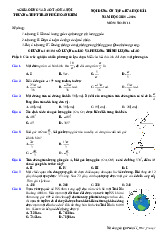 Ôn tập giữa học kì 1 Toán 11 năm 2025 – 2026 trường THPT Trần Phú – Hà Nội