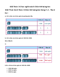 Giải Toán 3: Chục nghìn | Chân trời sáng tạo