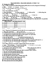 Bài tập trắc nghiệm Nền tảng về sinh học thực vật môn Sinh học 11