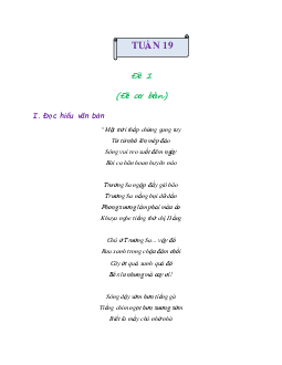 Bài tập cuối tuần lớp 3 môn Tiếng Việt Cánh diều - Tuần 19 (Nâng cao)