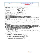 Bộ Đề Thi Giữa Học Kỳ 2 Toán 9 Năm 2025 Có Đáp Án