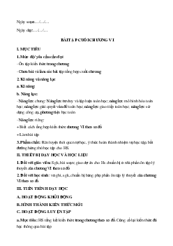 CHƯƠNG VI- Bài tập cuối chương | Bài giảng Toán 6 | Kết nối tri thức