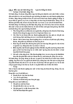 Câu hỏi tự luận môn lý thuyết tài chính tiền tệ ?