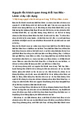 Nguyên tắc khách quan trong triết học Mác - Lênin ví dụ vận dụng