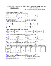 Đề thi học kỳ 1 môn Toán lớp 11 năm học 2024 - 2025 - Đề số 3 | Bộ sách Kết nối tri thức
