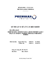 Thiết kế đồng hồ đếm ngược, đếm xuôi trên 6 Led 7 đoạn có sử dụng 3 Button, thời gian trễ dùng Timer1 | Bài tiểu luận học phần Kỹ thuật vi xử lý và vi điều khiển | Trường Đại học Phenikaa