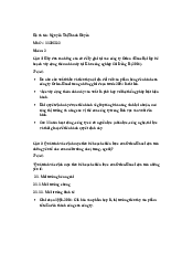 Các câu hỏi vận dụng xử lý tình huống  - Môn hệ thống thông tin quản lý | Đại học Kinh Tế Quốc Dân