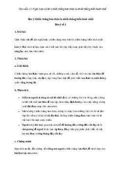 Nghị luận xã hội Chiến thắng bản thân là chiến thắng hiển hách nhất | Văn mẫu lớp 12