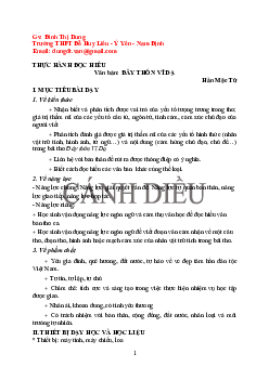 Đây thôn Vĩ Dạ | Giáo án Văn 11 Cánh diều