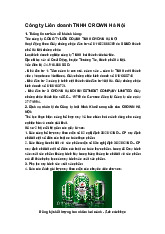 Công ty Liên doanh TNHH CROWN Hà Nội