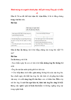 Soạn bài Hình tượng con người chinh phục thế giới trong "Ông già và biển cả" | Ngữ văn 11 Chân trời sáng tạo