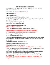 Đề cương môn Tư tưởng Hồ Chí Minh - Trường Đại học lao động -  xã hội.