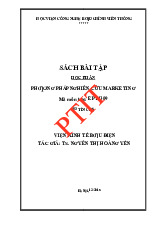 Sách bài tập môn Phương pháp nghiên cứu Marketing | Học viện Công Nghệ Bưu Chính Viễn Thông
