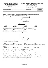 Đề giữa HK1 Toán 12 năm 2024 – 2025 trường THPT Nguyễn Du – BR VT