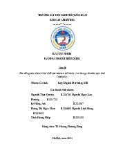 Tác động của nhóm Cá tính Experiencers tới hành vi sử dụng xăm dán tạm thời Inkaholic | Môn Hành vi người tiêu dùng - Đại học Kinh Tế Quốc Dân