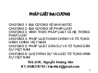 Bài giảng Chương 1: Đại cương về Nhà nước môn Pháp luật đại cương | Trường Đại học Kinh Tế Quốc Dân