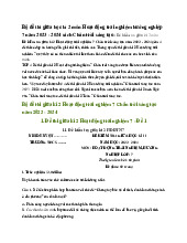 Bộ đề thi giữa học kì 2 môn Hoạt động trải nghiệm hướng nghiệp 7 năm 2023 - 2024 sách Chân trời sáng tạo