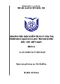 Đề tài nghiên cứu môn tâm lý du khách - Quản trị khách sạn | Trường Đại học Thủ đô Hà Nội