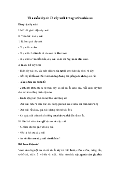 Tả cây xoài | Tập làm văn lớp 4