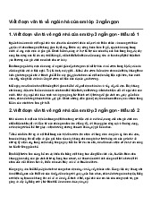 Viết đoạn văn tả về ngôi nhà của em lớp 3 ngắn gọn