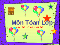 Giáo án điện tử Toán 2 Chương 4 Cánh diều: Các số có ba chữ số