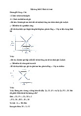 Nội dung Buổi 2: Cung-Cầu trong Kinh Tế Vi Mô | Microeconomics | Trường Đại học Quốc tế, Đại học Quốc gia Thành phố Hồ Chí Minh