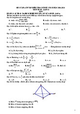 Đề cương ôn tập kiểm tra cuối kì I môn Toán 11 năm học 2025 - 2026