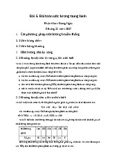 Bài giảng Ước lượng trung bình và khoảng tin cậy trong thống kê môn Xác suất thống kê | Trường Đại học Thủy Lợi
