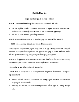 Soạn bài Bài tập làm văn - Kết nối tri thức 6