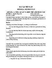 Bài tập chương 1 Môn Hệ thống phân tán và ứng dụng | Đại học Bách Khoa Hà Nội