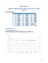 Bài tập lớn : Dự báo theo phương pháp ngoại suy xu thế | Môn kinh tế vĩ mô