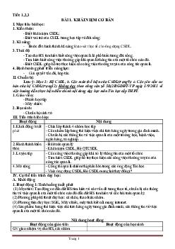 Giáo án Tin Học lớp 12 cả năm phương pháp mới 5 bước hoạt động