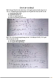 Bài ôn tập cuối kì - Xác suất thống kê | Trường Đại học Công nghệ, Đại học Quốc gia Hà Nội