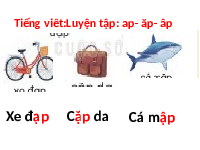 Giáo án điện tử Tiếng việt 1 bài 1 Chân trời sáng tạo : ap ăp âp