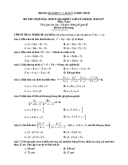 Đề thi HSG Toán 8 năm 2016 – 2017 phòng GD&ĐT Phù Ninh – Phú Thọ