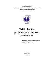 Tài liệu học tập Quản trị Marketing | Đại học Kinh tế kỹ thuật công nghiệp