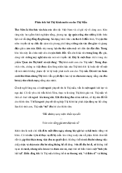 Phân tích Thị Kính nuôi con cho Thị Mầu | Văn mẫu 11 Chân trời sáng tạo