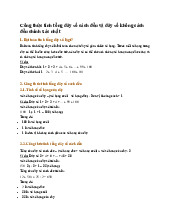 Công thức tính tổng dãy số cách đều và dãy số không cách đều chính xác nhất - Toán 4