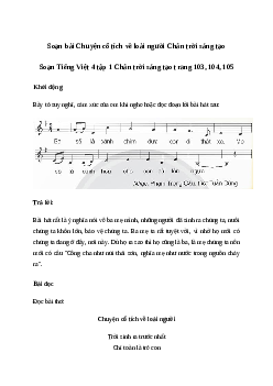 Soạn bài Đọc: Chuyện cổ tích về loài người - Tiếng Việt 4 Chân trời sáng tạo