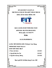 Báo cáo đồ án kết thúc học phần - Điện toán đám mây