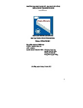 BÀI TẬP PHÂN TÍCH TÌNH HUỐNG CHƯƠNG III - NHÓM Fedex - Quản trị Chiến lược
