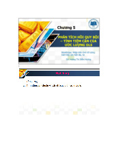 Bài giảng chương 5 môn Kinh tế lượng | Đại học Kinh tế Thành phố Hồ Chí Minh
